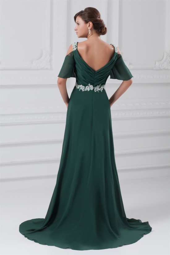 Sequins Half Elbow Length A-Line Chiffon Elastic Woven Satin Prom/Formal Evening Dresses 02020829 Sequins Half Elbow Length A-Line Chiffon Elastic Woven Satin Prom/Formal Evening Dresses 02020829