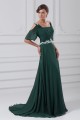 Sequins Half Elbow Length A-Line Chiffon Elastic Woven Satin Prom/Formal Evening Dresses 02020829 Sequins Half Elbow Length A-Line Chiffon Elastic Woven Satin Prom/Formal Evening Dresses 02020829