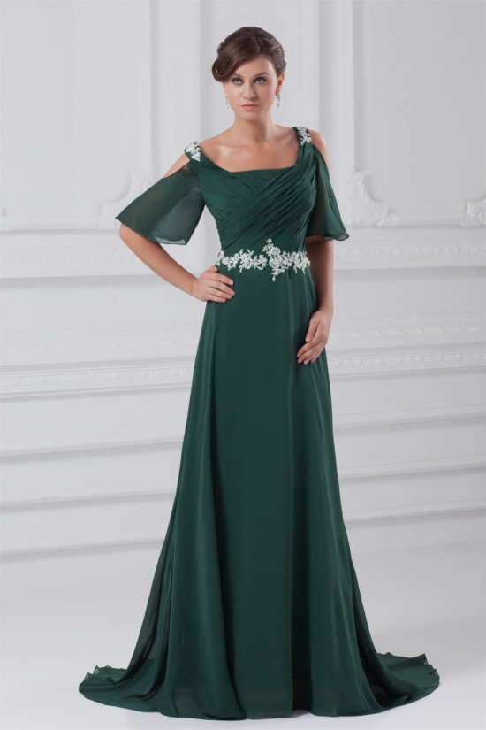 Sequins Half Elbow Length A-Line Chiffon Elastic Woven Satin Prom/Formal Evening Dresses 02020829 Sequins Half Elbow Length A-Line Chiffon Elastic Woven Satin Prom/Formal Evening Dresses 02020829