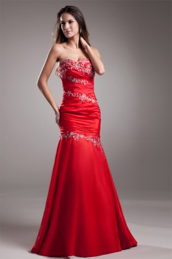 Mermaid/Trumpet Sequins Sweetheart Satin Prom/Formal Evening Dresses 02020830