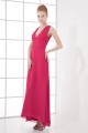 Sheath/Column Floor-Length Pleats V-Neck Formal Evening Bridesmaid Dresses 02020836 Sheath/Column Floor-Length Pleats V-Neck Formal Evening Bridesmaid Dresses 02020836