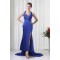 Sheath/Column Halter Elastic Woven Satin Prom/Formal Evening Dresses 02020838