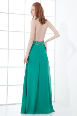 Sheath/Column Halter Sleeveless Beading Prom/Formal Evening Dresses 02020839