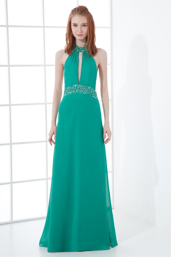 Sheath/Column Halter Sleeveless Beading Prom/Formal Evening Dresses 02020839 Sheath/Column Halter Sleeveless Beading Prom/Formal Evening Dresses 02020839