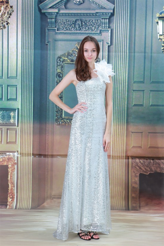 Sheath/Column Handmade Flowers Floor-Length Prom/Formal Evening Dresses 02020841 Sheath/Column Handmade Flowers Floor-Length Prom/Formal Evening Dresses 02020841