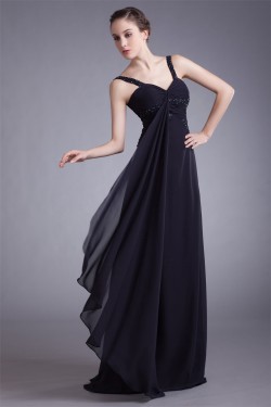 Sheath/Column Straps Pleats Floor-Length Prom/Formal Evening Dresses 02020846