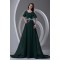 Short A-Line Cowl Ruffles Chiffon Elastic Woven Satin Prom/Formal Evening Dresses 02020848
