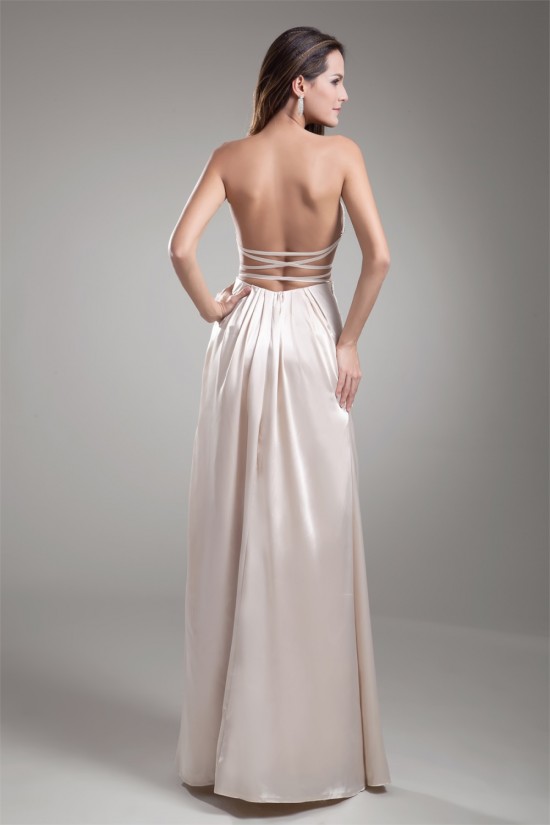 Silk like Satin Beading Sheath/Column Floor-Length Prom/Formal Evening Dresses 02020850 Silk like Satin Beading Sheath/Column Floor-Length Prom/Formal Evening Dresses 02020850