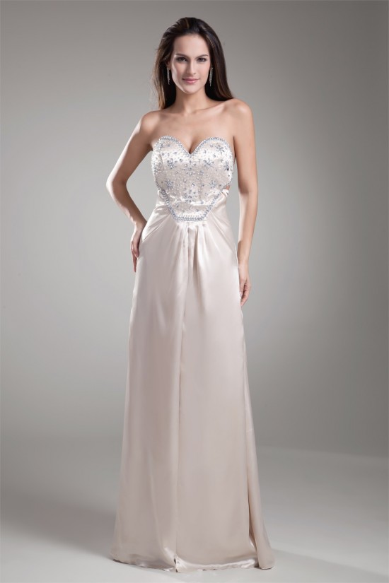 Silk like Satin Beading Sheath/Column Floor-Length Prom/Formal Evening Dresses 02020850 Silk like Satin Beading Sheath/Column Floor-Length Prom/Formal Evening Dresses 02020850