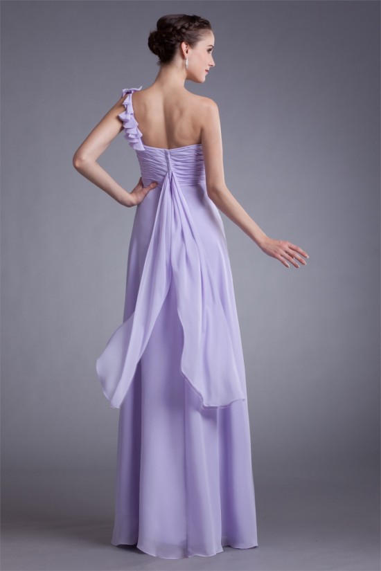 A-Line Draped Floor-Length One-Shoulder Prom/Formal Evening Bridesmaid Dresses 02020851 A-Line Draped Floor-Length One-Shoulder Prom/Formal Evening Bridesmaid Dresses 02020851