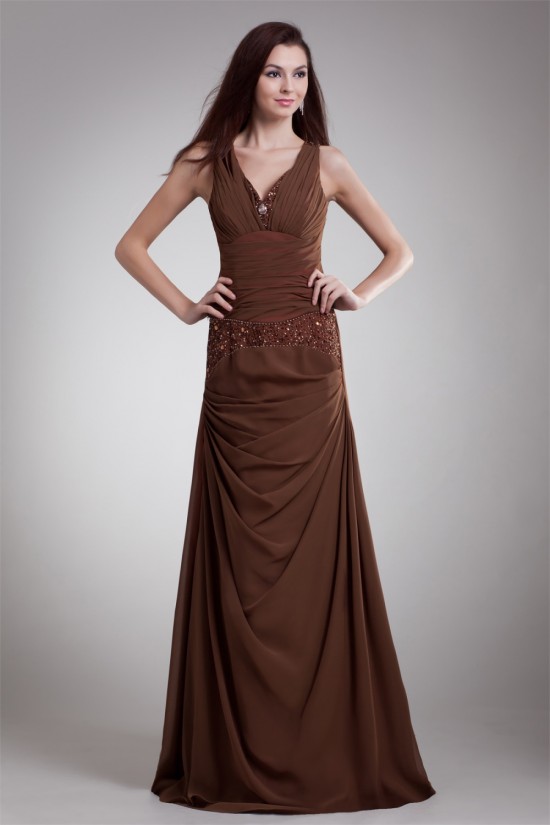 Sleeveless A-Line Chiffon Prom/Formal Evening Dresses 02020852