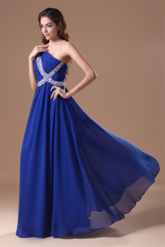 A-Line Floor-Length One-Shoulder Prom/Formal Evening Dresses 02020855 A-Line Floor-Length One-Shoulder Prom/Formal Evening Dresses 02020855