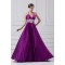 A-Line Halter Brush Sweep Train Long Purple Prom/Formal Evening Dresses 02020856
