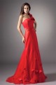A-Line Silk like Satin Net Handmade Flowers Prom/Formal Evening Dresses 02020858