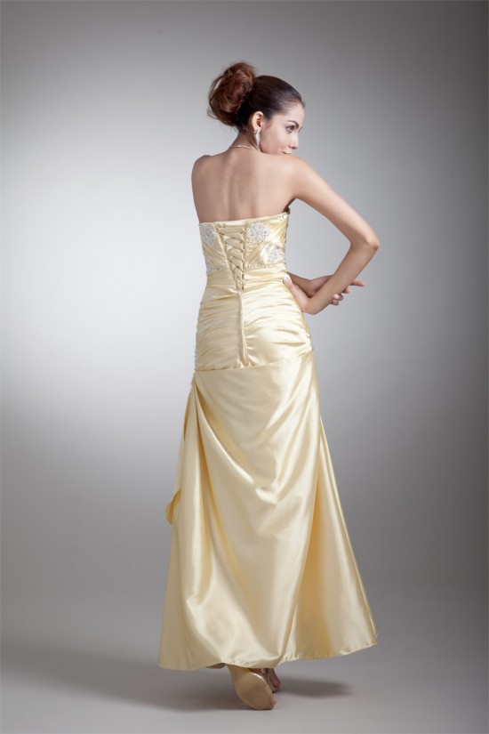Sleeveless Ankle-Length Elastic Woven Satin Prom/Formal Evening Dresses 02020861 Sleeveless Ankle-Length Elastic Woven Satin Prom/Formal Evening Dresses 02020861
