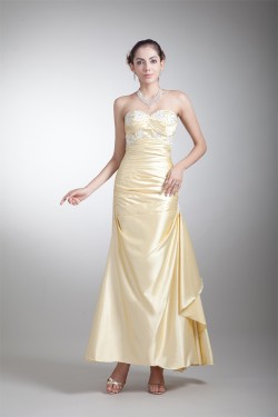 Sleeveless Ankle-Length Elastic Woven Satin Prom/Formal Evening Dresses 02020861