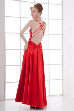 Sleeveless Ankle-Length Spaghetti Straps Prom/Formal Evening Dresses 02020863