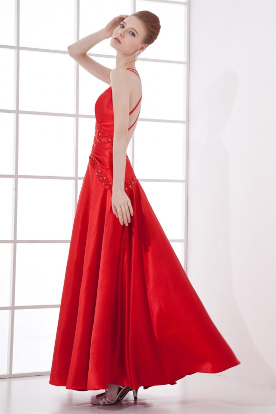 Sleeveless Ankle-Length Spaghetti Straps Prom/Formal Evening Dresses 02020863 Sleeveless Ankle-Length Spaghetti Straps Prom/Formal Evening Dresses 02020863