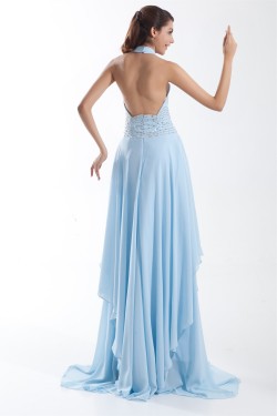 A-Line Sleeveless Beading Brush Sweep Train Prom/Formal Evening Dresses 02020864