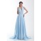 A-Line Sleeveless Beading Brush Sweep Train Prom/Formal Evening Dresses 02020864