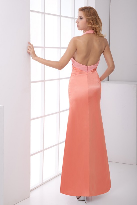 Mermaid/Trumpet Sleeveless Beading Satin Chiffon Prom/Formal Evening Dresses 02020867 Mermaid/Trumpet Sleeveless Beading Satin Chiffon Prom/Formal Evening Dresses 02020867