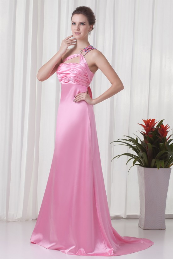A-Line Brush Sweep Train Prom/Formal Evening Dresses 02020873 A-Line Brush Sweep Train Prom/Formal Evening Dresses 02020873