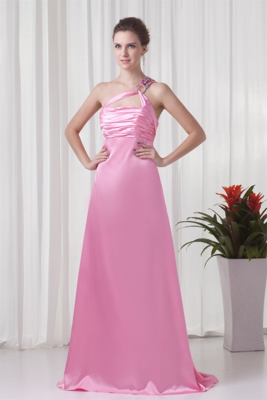 A-Line Brush Sweep Train Prom/Formal Evening Dresses 02020873 A-Line Brush Sweep Train Prom/Formal Evening Dresses 02020873