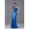 One-Shoulder Sleeveless Elastic Woven Satin Prom/Formal Evening Bridesmaid Dresses 02020879