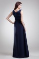 A-Line V-Neck Long Navy Blue Prom/Formal Evening Bridesmaid Dresses 02020881