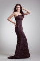Sleeveless Handmade Flowers Brush Sweep Train Prom/Formal Evening Dresses 02020883 Sleeveless Handmade Flowers Brush Sweep Train Prom/Formal Evening Dresses 02020883