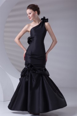 Mermaid/Trumpet Taffeta Floor-Length Prom/Formal Evening Dresses 02020885