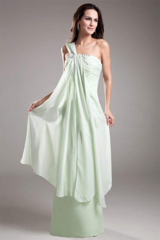 Sleeveless One-Shoulder Floor-Length Sheath/Column Prom/Formal Evening Dresses 02020890 Sleeveless One-Shoulder Floor-Length Sheath/Column Prom/Formal Evening Dresses 02020890