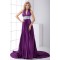 Sleeveless Pleats Elastic Woven Satin Puddle Train Prom/Formal Evening Dresses 02020891