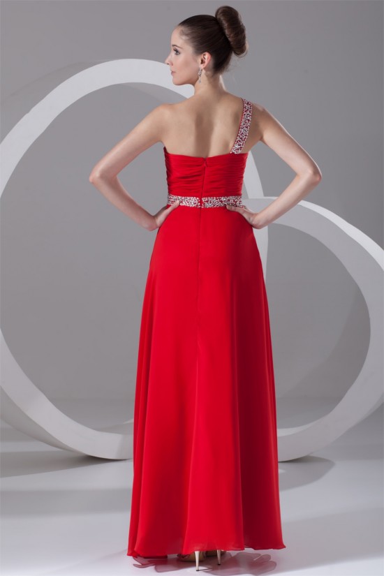 Sheath/Column Floor-Length Long Red Chiffon Prom/Formal Evening Dresses 02020893 Sheath/Column Floor-Length Long Red Chiffon Prom/Formal Evening Dresses 02020893