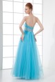 A-Line Beading Sleeveless Satin Fine Netting Prom/Formal Evening Dresses 02020894