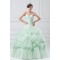 Sleeveless Satin Organza Pick Ups Ball Gown Prom/Formal Evening Dresses 02020896