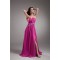 Sleeveless Split Side Chiffon Elastic Woven Satin Prom/Formal Evening Dresses 02020901
