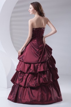 Sleeveless Strapless Floor-Length Ball Gown Prom/Formal Evening Dresses 02020902