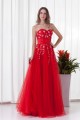 Sleeveless Sweetheart Floor-Length Satin Net Prom/Formal Evening Dresses 02020904