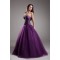 Sleeveless Sweetheart Taffeta Fine Netting Prom/Formal Evening Dresses 02020905