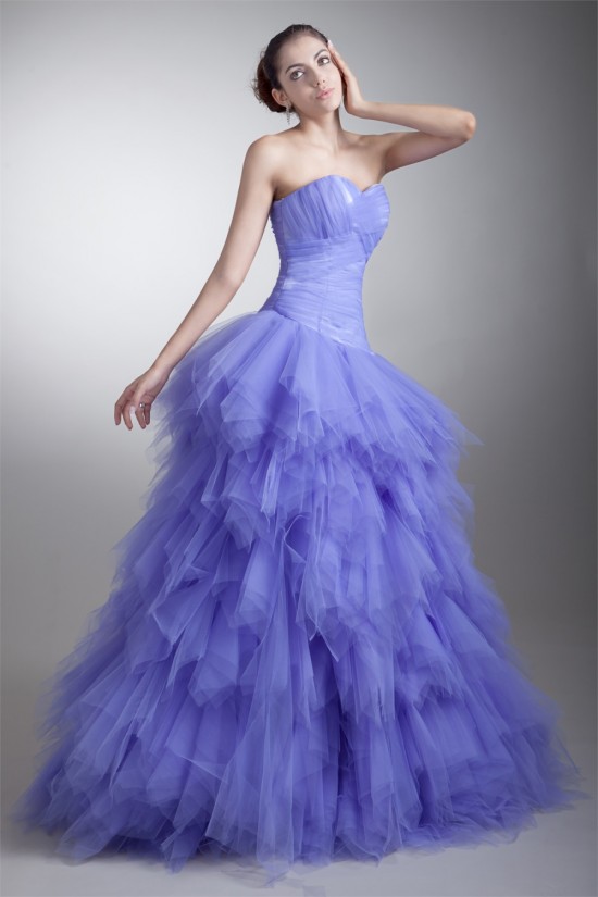 Sleeveless Sweetheart Tiered Floor-Length Prom/Formal Evening Dresses 02020906