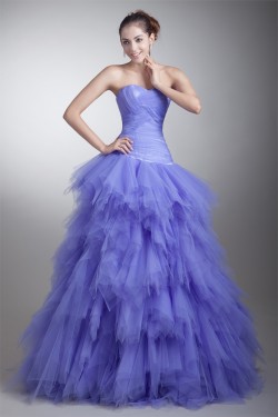 Sleeveless Sweetheart Tiered Floor-Length Prom/Formal Evening Dresses 02020906