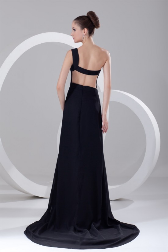 Split Front Chiffon Elastic Woven Satin Prom/Formal Evening Dresses 02020912 Split Front Chiffon Elastic Woven Satin Prom/Formal Evening Dresses 02020912