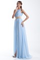 Split Front Chiffon Silk like Satin Sheath/Column Prom/Formal Evening Dresses 02020913 Split Front Chiffon Silk like Satin Sheath/Column Prom/Formal Evening Dresses 02020913