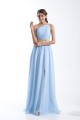 Split Front Chiffon Silk like Satin Sheath/Column Prom/Formal Evening Dresses 02020913 Split Front Chiffon Silk like Satin Sheath/Column Prom/Formal Evening Dresses 02020913