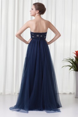 A-Line Strapless Sleeveless Beading Floor-Length Prom/Formal Evening Dresses 02020917