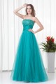 Strapless A-Line Sleeveless Satin Netting Prom/Formal Evening Dresses 02020918