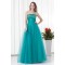 Strapless A-Line Sleeveless Satin Netting Prom/Formal Evening Dresses 02020918