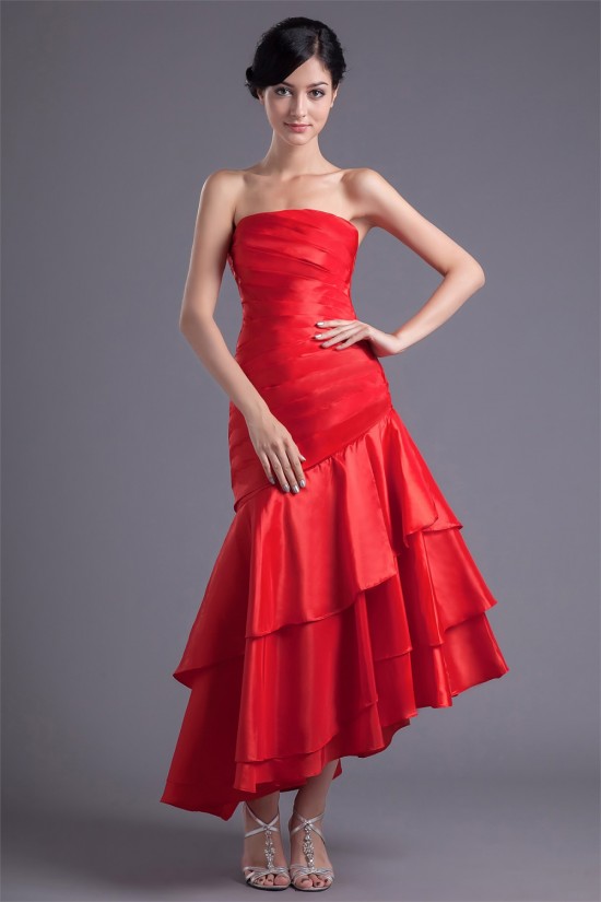 Strapless Asymmetrical Sleeveless Prom/Formal Evening Dresses 02020919 Strapless Asymmetrical Sleeveless Prom/Formal Evening Dresses 02020919