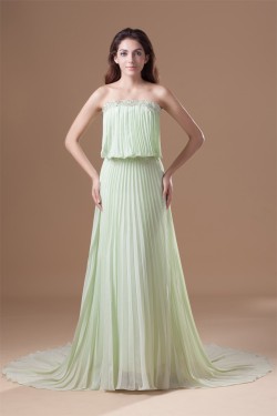 A-Line Strapless Chiffon Prom/Formal Evening Dresses 02020921